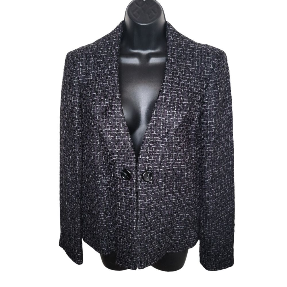 Classiques Entier tweed wool blend blazer jacket size Medium